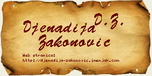 Đenadija Zakonović vizit kartica